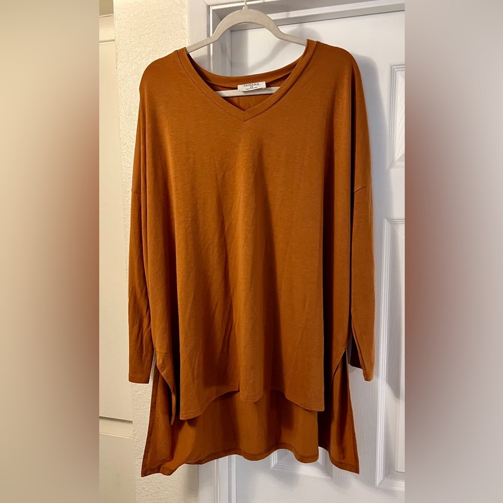 NWOT ZENANA V Neck Tunic Size 1 XLarge